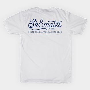 Sk8mates Logo Design Est 1986 Back Printed Design T-Shirt